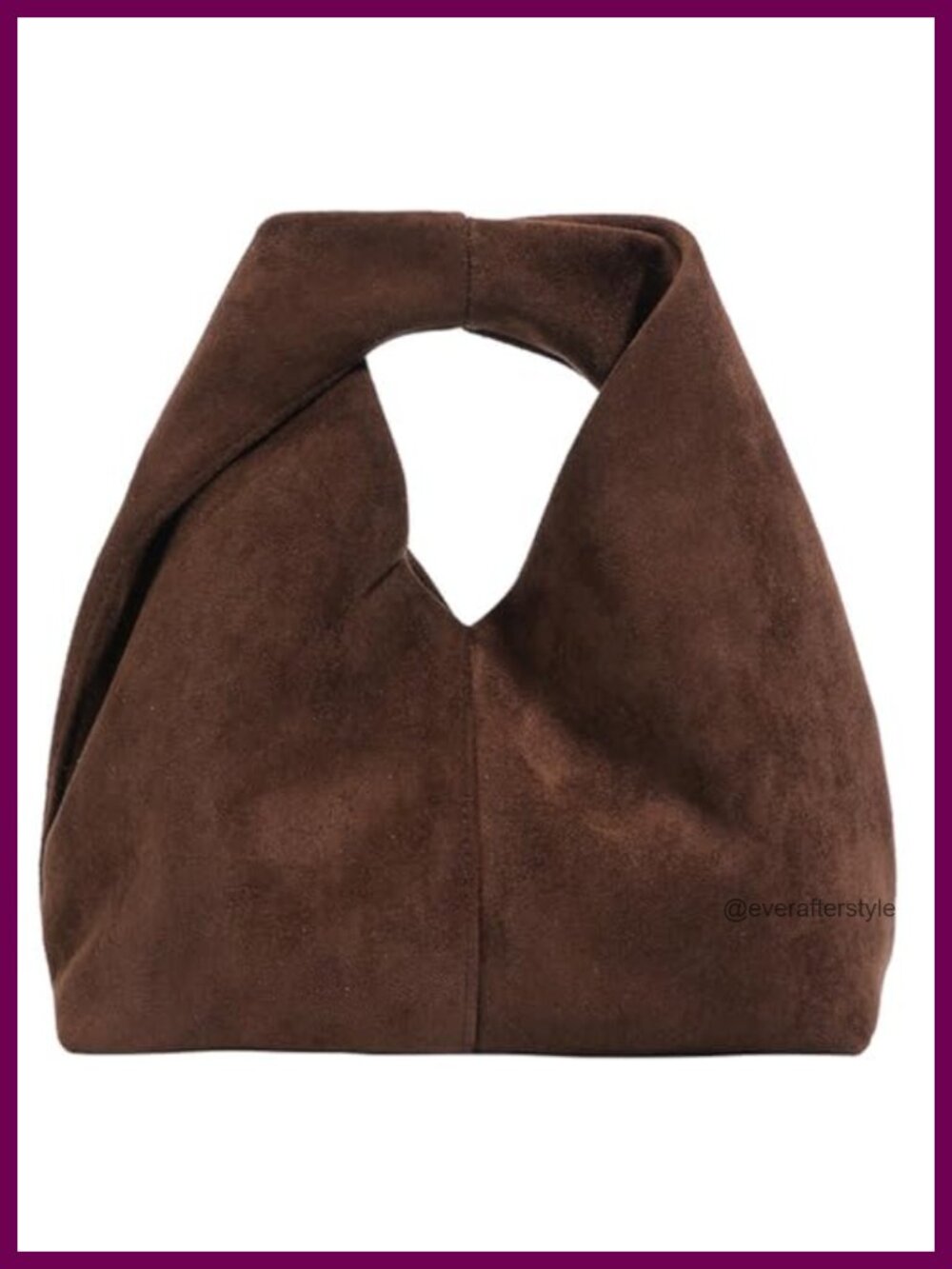 Suede Crescent Crossbody Purse Slouchy Hobo Shoulder Tote Bag